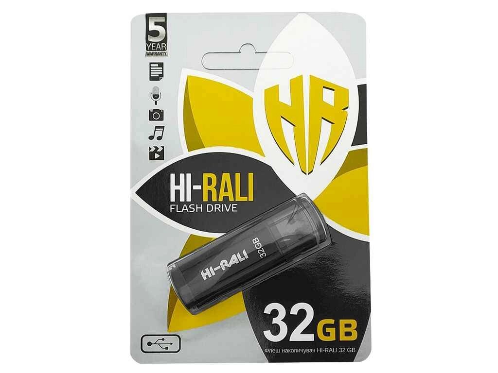 Флешка USB 32GB 2.0 Stark Series чорна ТМ Hi-Rali від компанії Фортеця - фото 1