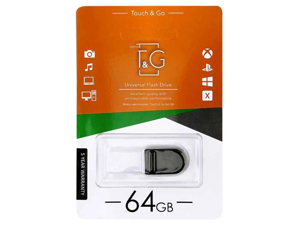 Флешка USB 64GB 2.0 010 Shorty Series чорна (коротка) ТМ TG від компанії Фортеця - фото 1