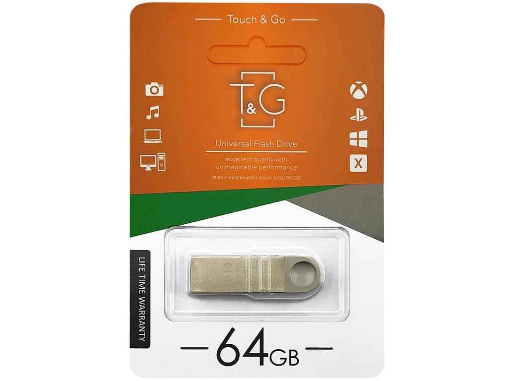 Флешка USB 64GB 2.0 026 Metal срібна ТМ TG від компанії Фортеця - фото 1