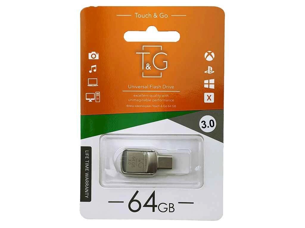 Флешка USB 64GB 3.0 104 USBType-C сталева ТМ TG від компанії Фортеця - фото 1