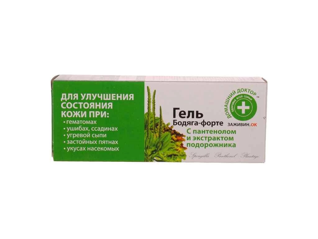 Гель Бодяга-форте з пантенолом 75мл ТМ Домашній доктор від компанії Фортеця - фото 1