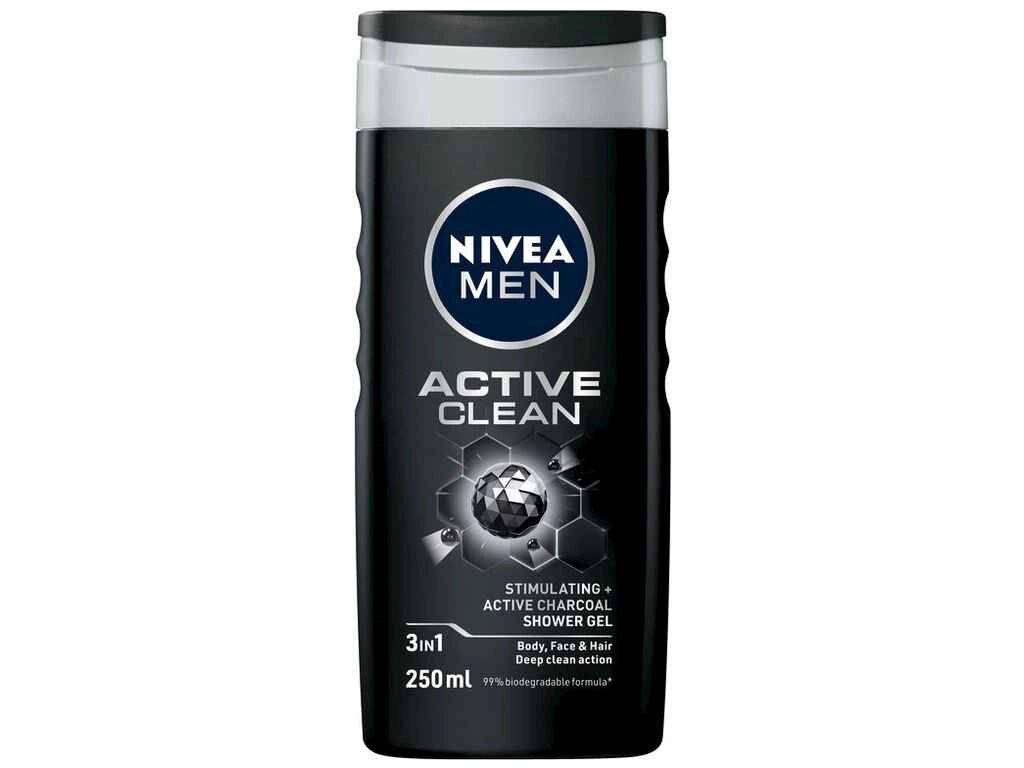 Гель для душу 250мл чол. ACTIVE CLEAN ТМ NIVEA від компанії Фортеця - фото 1