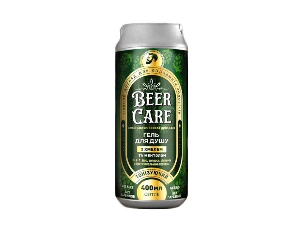 Гель для душу 400мл З ХМЕЛЕМ ТОНІЗУЮЧИЙ ТМ BEER CARE від компанії Фортеця - фото 1