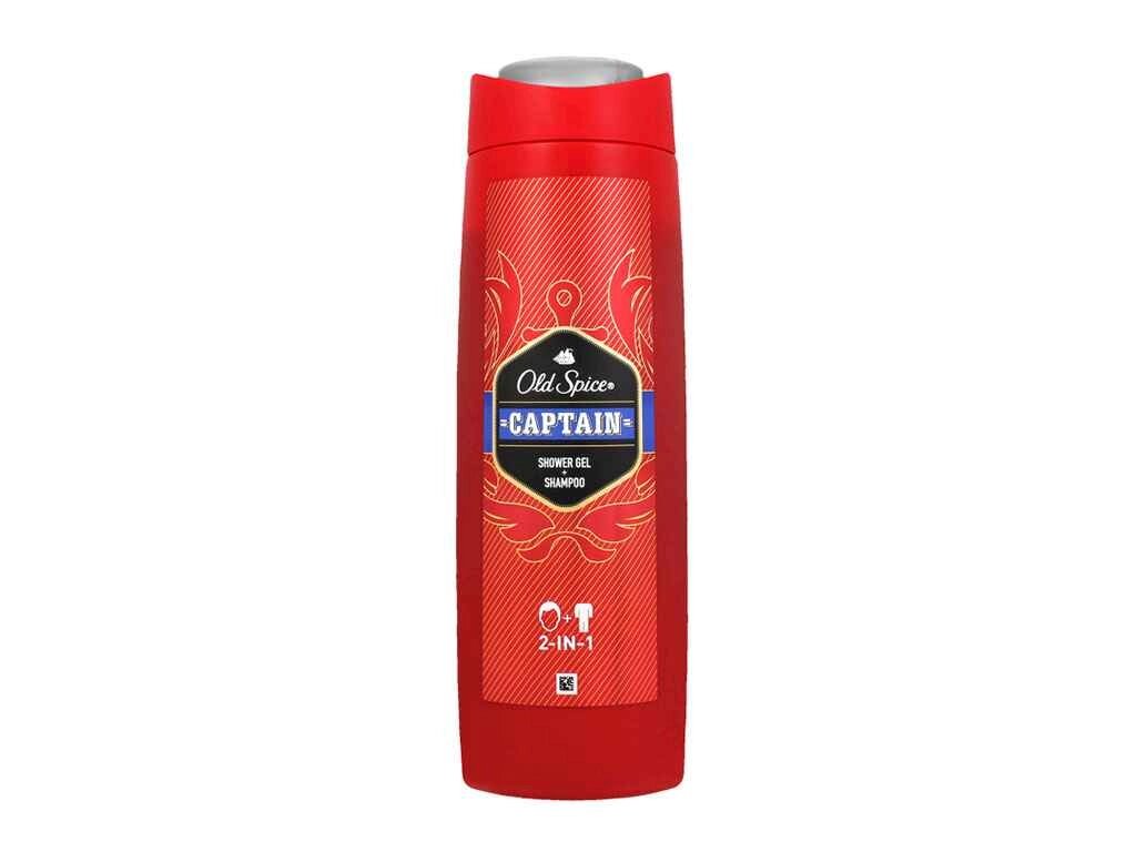 Гель для душу та шампунь 2в1 Captain 400мл ТМ Old Spice від компанії Фортеця - фото 1