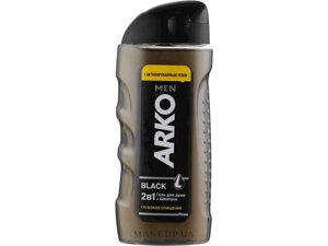 Гель для душу та шампунь Men 2in1 Black 260мл ТМ Arko