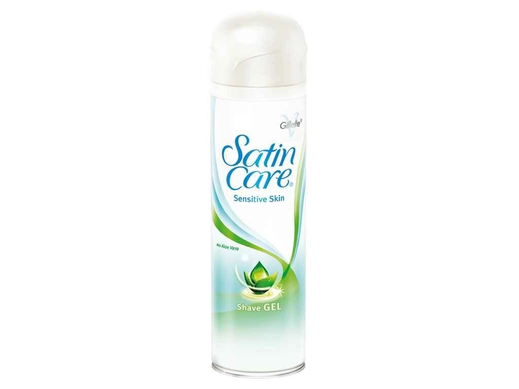 Гель для гоління для жінок Satin Care Sensitive для чутливої шкіри 200мл від компанії Фортеця - фото 1