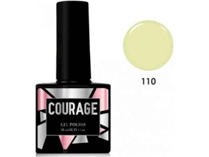 Гель-лак 10мл для нігтів №110 Блідо-жовтий ТМ COURAGE