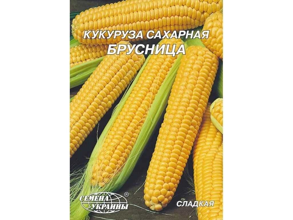 Гігант Кукурудза цукрова Брусница 20г (10 пачок) ТМ НАСІННЯ УКРАЇНИ від компанії Фортеця - фото 1