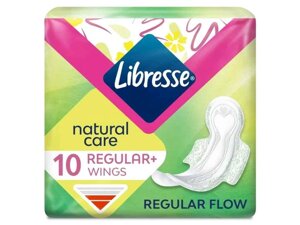 Прокладки гігієнічні Денні 4к. 10шт (Natural Care Regular wings) ТМ LIBRESSE