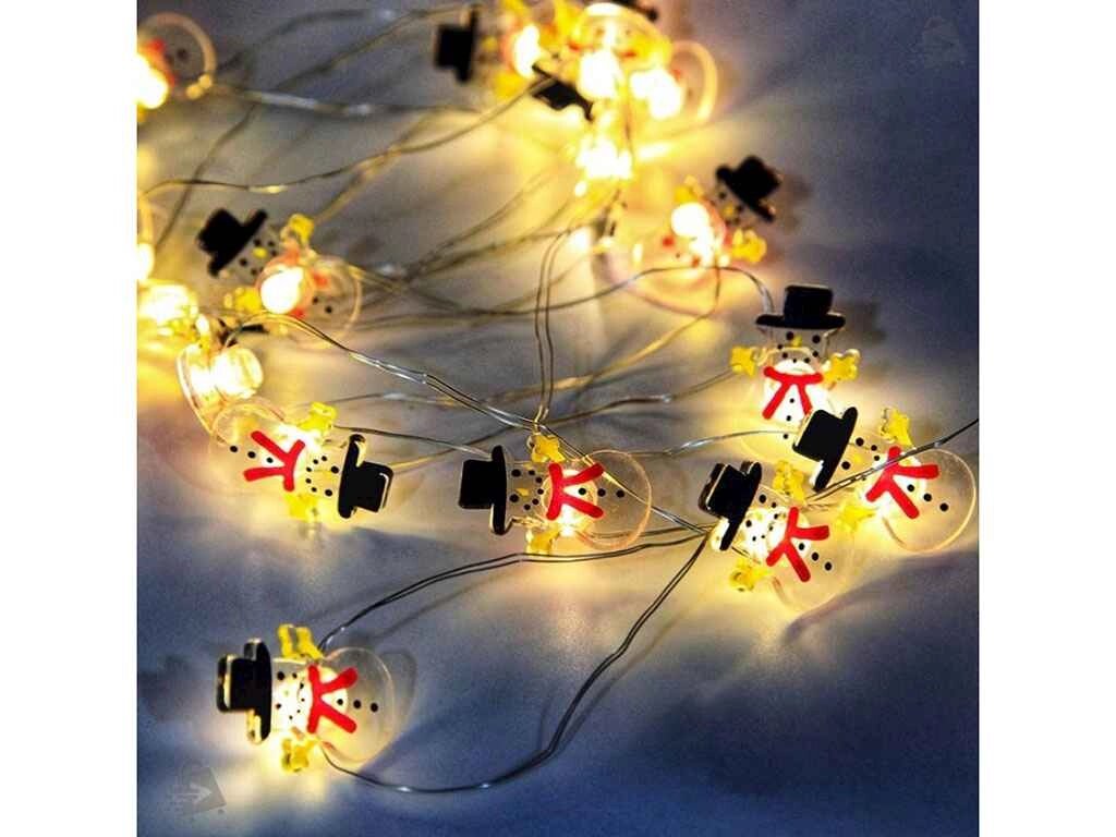 Гірлянда Фігурки 20LED 2м Snowman (2AA) M50060 ТМ STENSON від компанії Фортеця - фото 1