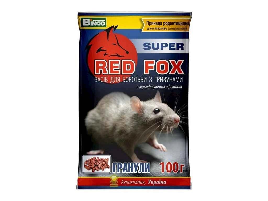 Гранульована принада 100г від мишей RED FOX Super (гранула) ТМ BINGO від компанії Фортеця - фото 1