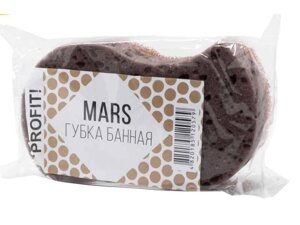 Губка лазнева фігурна (масажний шар) Mars 1шт ТМ Profit!