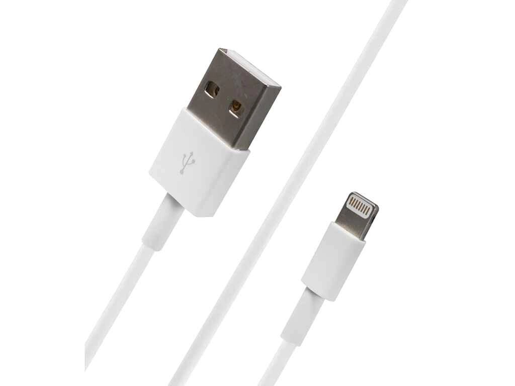 Кабель Apple Original Lightning USB Cable (1m) (Copy) White 702539 ТМ Apple HQ від компанії Фортеця - фото 1