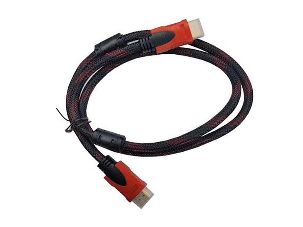 Кабель HDMI HDMI-HDMI з феритовими фільтрами червоний чорний 1м ТМ VBK від компанії Фортеця - фото 1