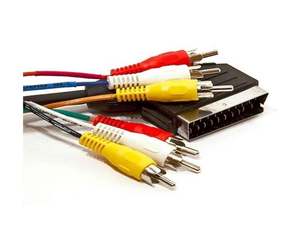 Кабель Scart - 6 RCA, 1,2 м ( тюльпан ) ТМ КИТАЙ від компанії Фортеця - фото 1