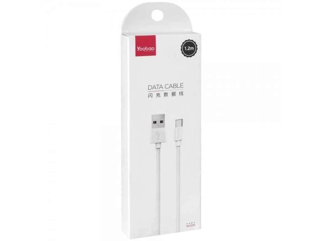 Кабель TYPE З (YB430C) USB Cable (1.2m) White ТМ Yoobao від компанії Фортеця - фото 1