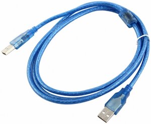 Кабель USB 2.0 RITAR AM / AM, 3.0m, прозорий синій