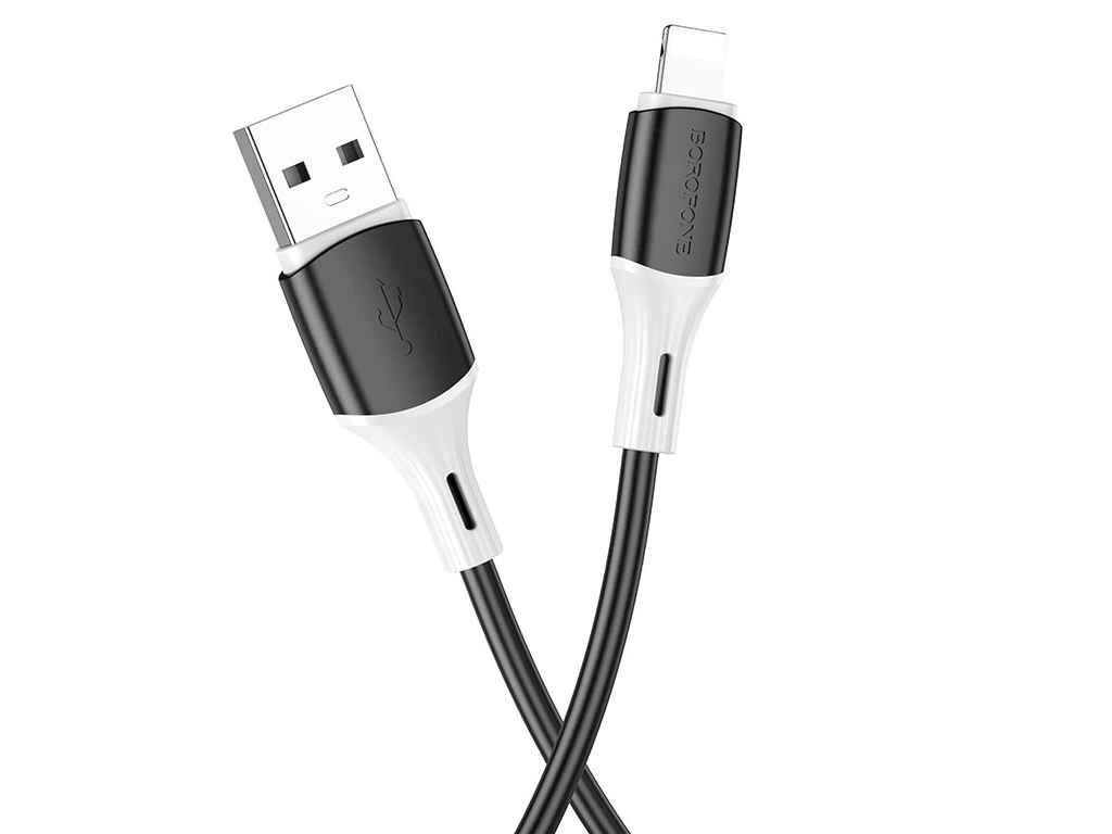 Кабель USB Lightning - 2,4А 1м білий BX79 ТМ BOROFONE від компанії Фортеця - фото 1