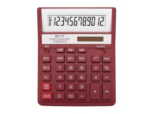 Калькулятор BS-777RD 12р., 2-пит, червоний тм brilliant