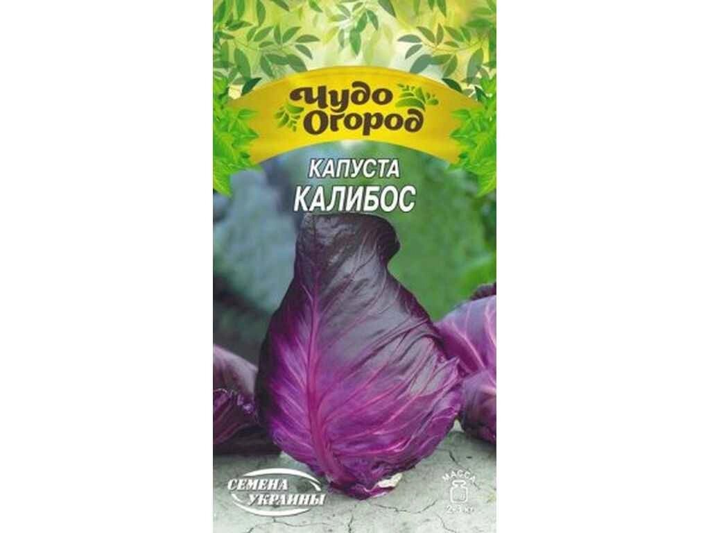 Капуста ЧудО червоноголова КАЛІБОС 0,5г (10 пачок) (сс) ТМ НАСІННЯ УКРАЇНИ від компанії Фортеця - фото 1