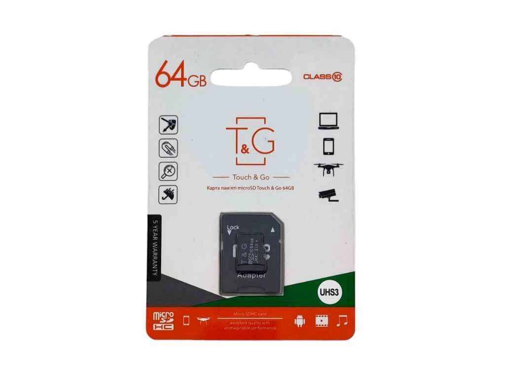 Карта памяті 64Gb Micro SD (10) (adapter) UHS-II ТМ TG від компанії Фортеця - фото 1