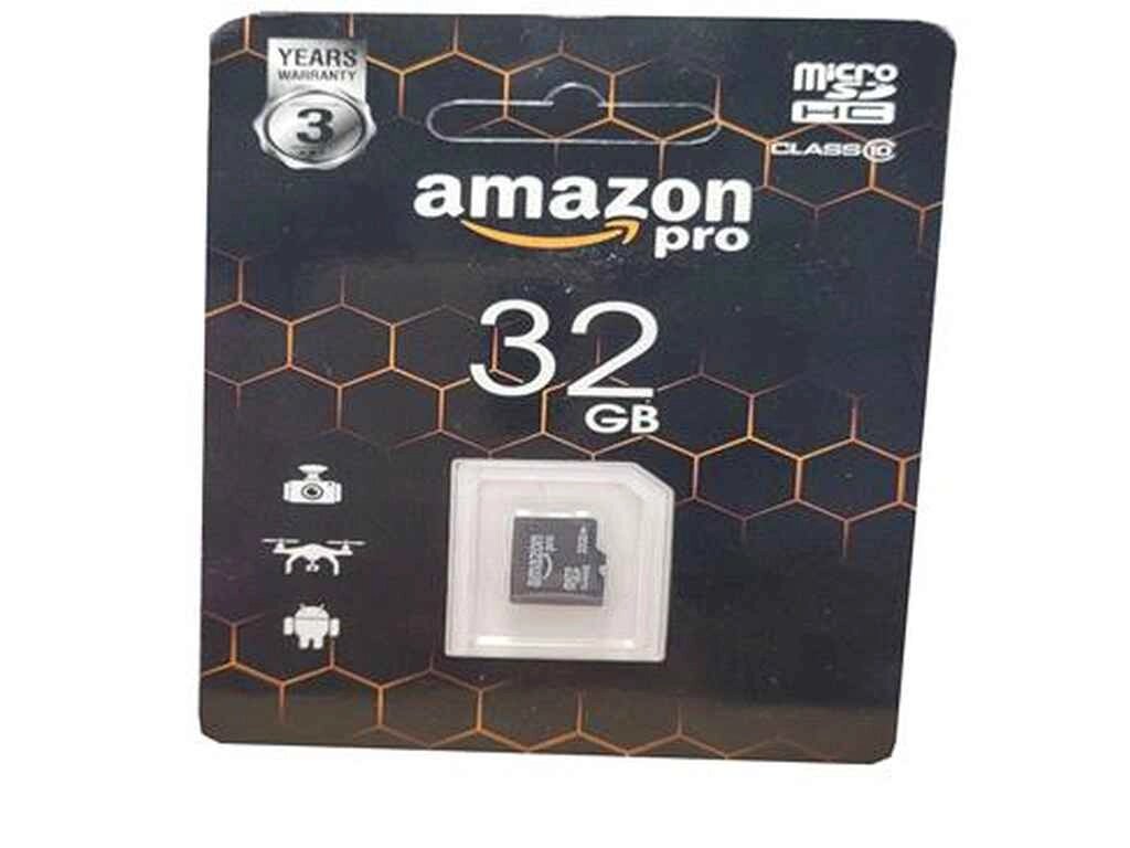 Карта памяті micro SDHC 32GB class 10 (без адаптера) ТМ AMAZONpro від компанії Фортеця - фото 1