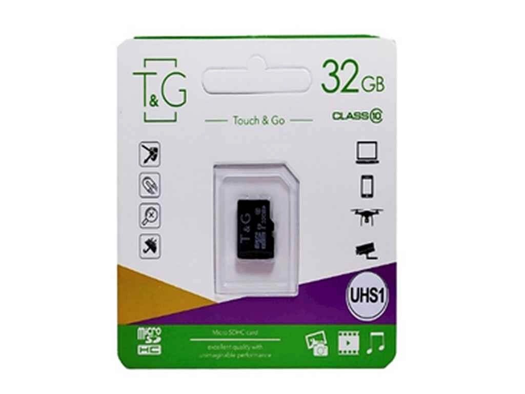 Карта памяті micro SDHC 32GB class 10 (без адаптера) ТМ TG від компанії Фортеця - фото 1