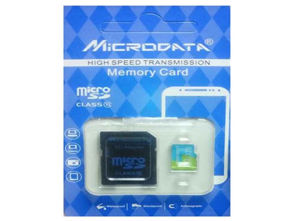 Карта памяті micro SDHC 32GB class 10 (з адаптером) ТМ MICRODATA від компанії Фортеця - фото 1