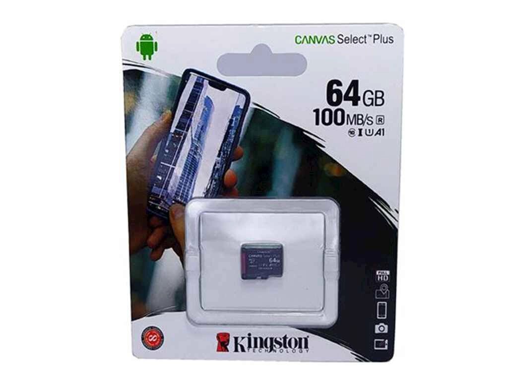 Карта памяті micro SDHC 64GB class 10 (без адаптера) ТМ Kingston від компанії Фортеця - фото 1