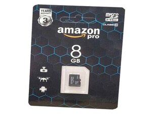 Карта памяті micro SDHC 8GB class 10 (без адаптера) ТМ AMAZONpro