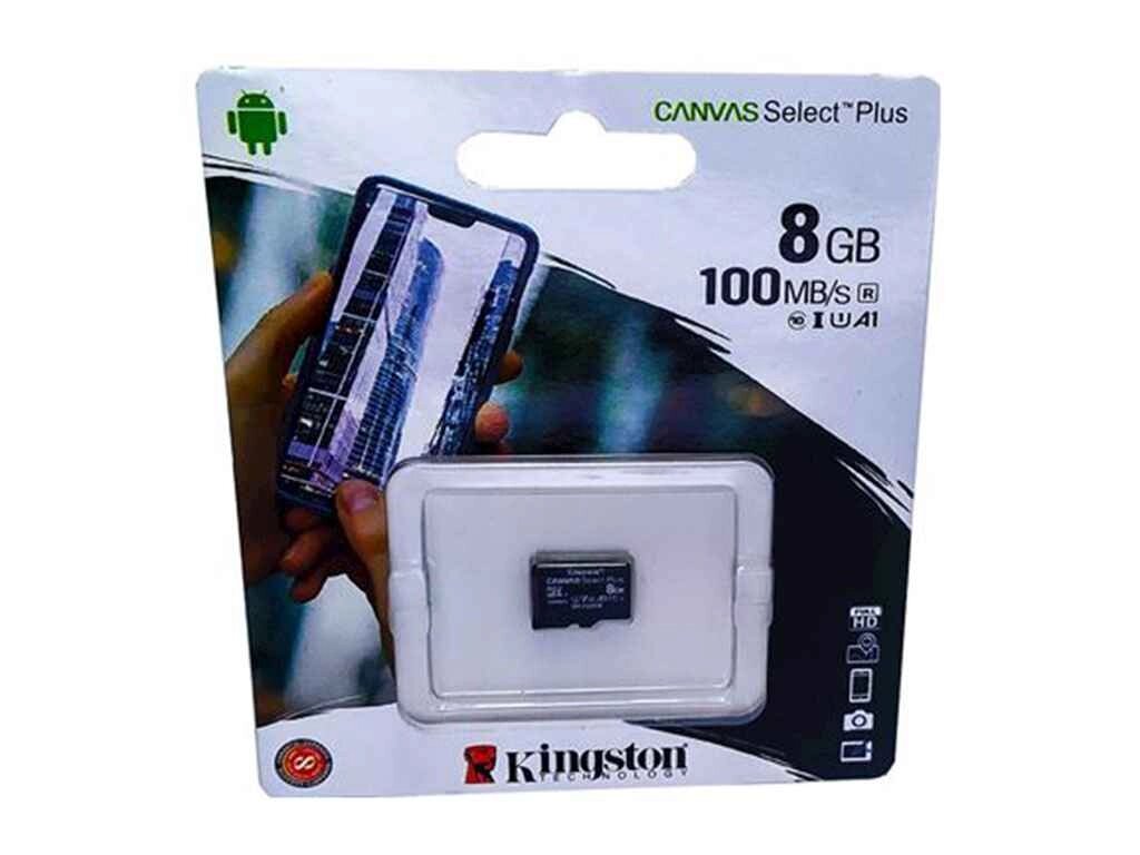 Карта памяті micro SDHC 8GB class 10 (без адаптера) ТМ Kingston від компанії Фортеця - фото 1