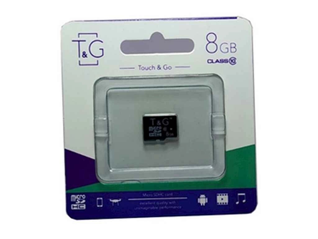 Карта памяті micro SDHC 8GB class 10 (без адаптера) ТМ TG від компанії Фортеця - фото 1