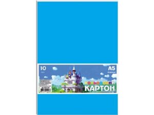 Картон кольоровий, набір 9арк., А4, в п/п пакеті КА4309Е ТМ ГРАФІКА