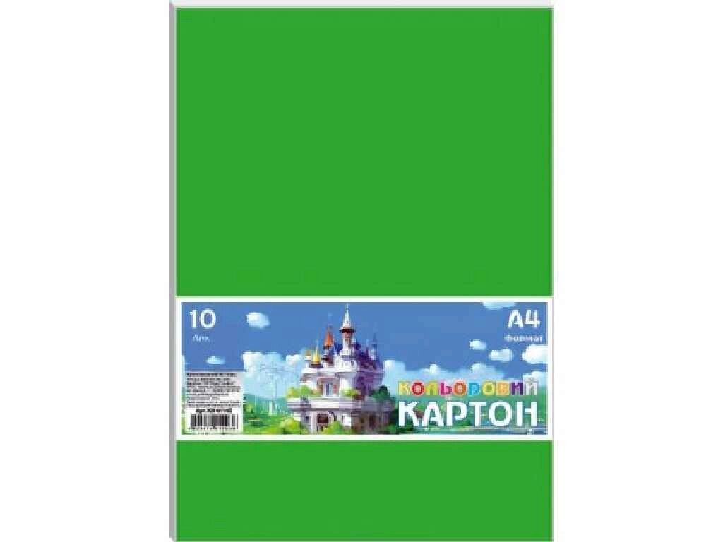 Картон кольоровий двостор., набір 9арк., А4, в п/п пакеті КА4209Е ТМ ГРАФІКА від компанії Фортеця - фото 1