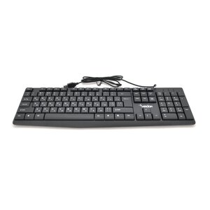 Клавіатура USB Merlion KB-ALFA, довжина кабелю 135 см, Eng/Укр/Рус),460х158х33 мм) Black, 104 к, Q20