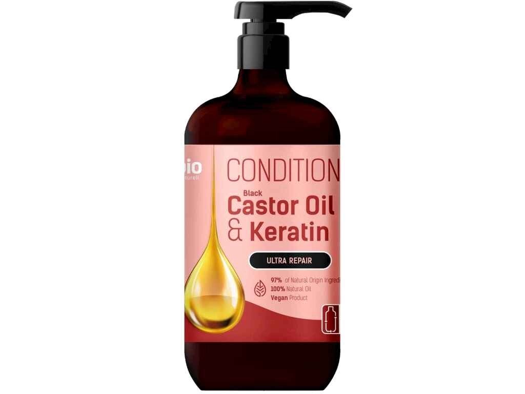 Кодиціонер для волосся 946мл Black Castor Oil Keratin ТМ BION від компанії Фортеця - фото 1