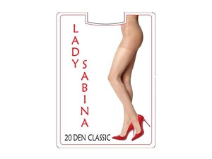 Колготи капронові classic 20 DEN (4р.) (antracite) тм LADY sabina