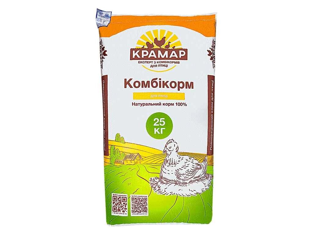 Комбікорм для яєчних курей (1-8 тижнів) крупа Молодняк ПК 2-6 25кг ТМ КРАМАР від компанії Фортеця - фото 1