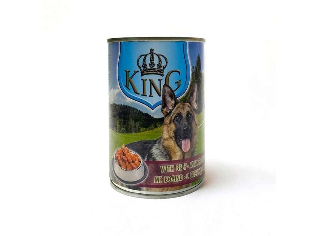 Консервування корм для собак 415г яловичина ТМ KING DOG від компанії Фортеця - фото 1