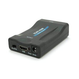 Конвертер SCART (мама) на HDMI (тато), 5V/2A, Black, Box, Q250