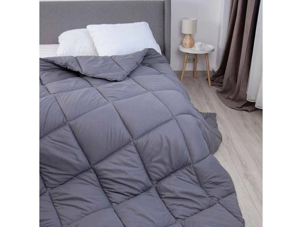 Ковдра 200*220 силіконізоване волокно ALASKA (450г/м2) (microfiber) Сірий не комбінований ТМ ТЕП від компанії Фортеця - фото 1