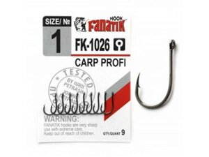 Гачок CARP PROFI №1 9шт/уп. арт. FK-1026 тм fanatik