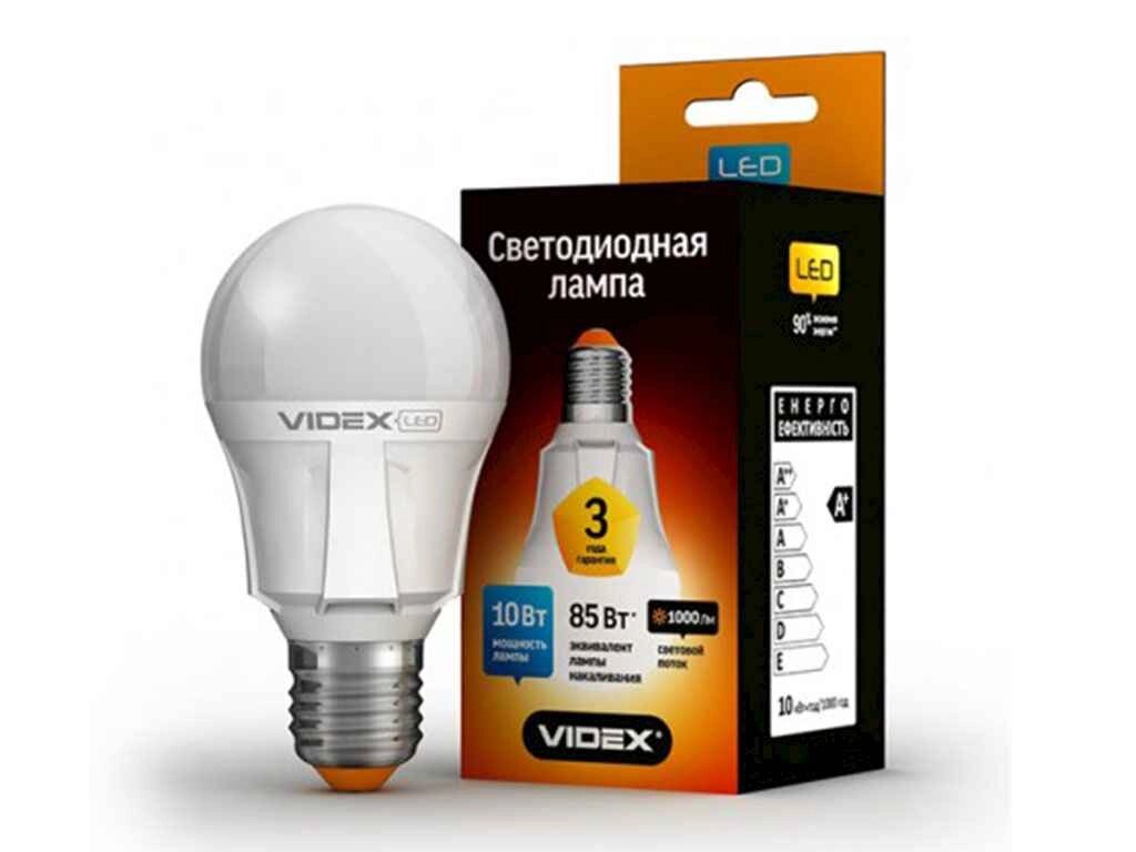 Лампа світлодіодна LED A60е 10W E27 4100K 220V (VL-A60e-10274) ТМ VIDEX від компанії Фортеця - фото 1