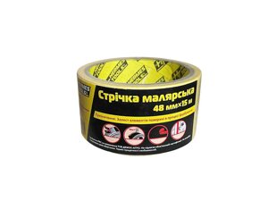 Стрічка малярна Yellow 48мм х 15м ТМ HT TOOLS