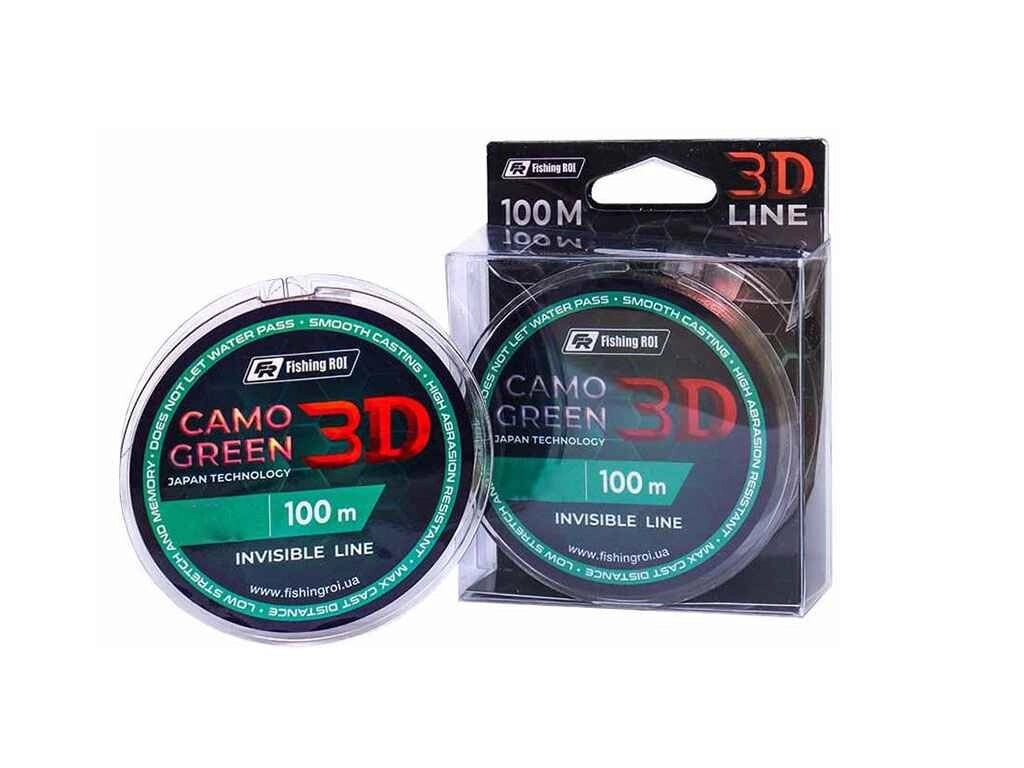 Лиска 3D Camo Green 0,25мм 6,3кг 100м 721-010-025 ТМ FISHING ROI від компанії Фортеця - фото 1