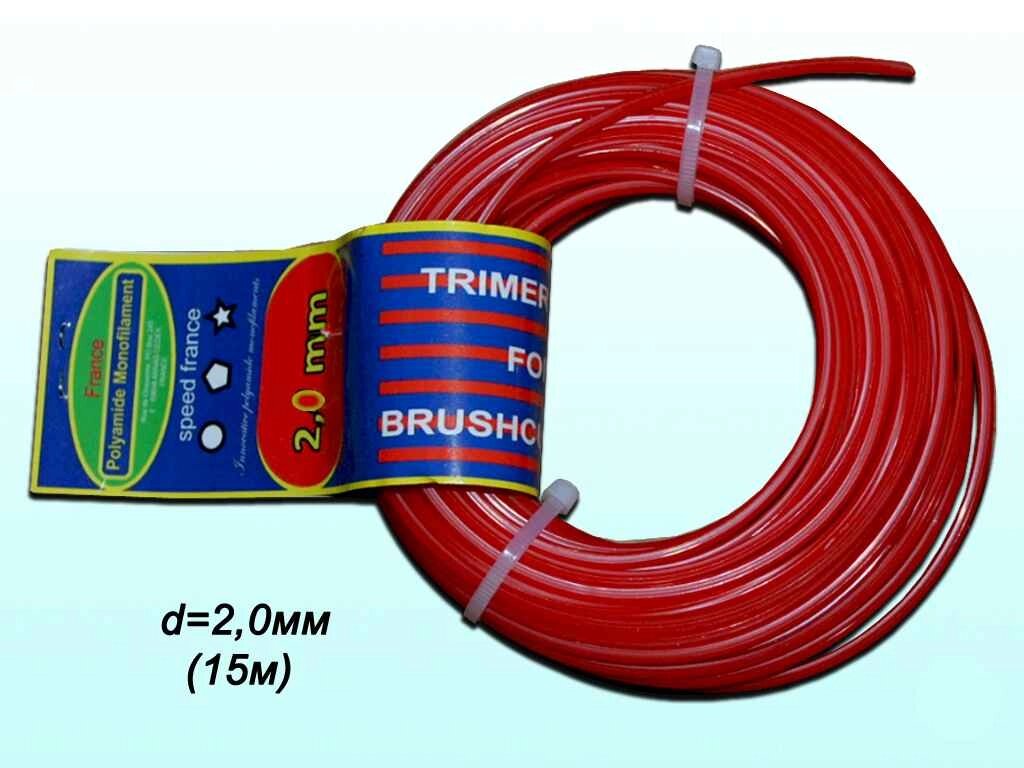 Ліска для підстр трави зірка, (d=2,0мм x15м) 19-1020 ТМ MASTER TOOL від компанії Фортеця - фото 1