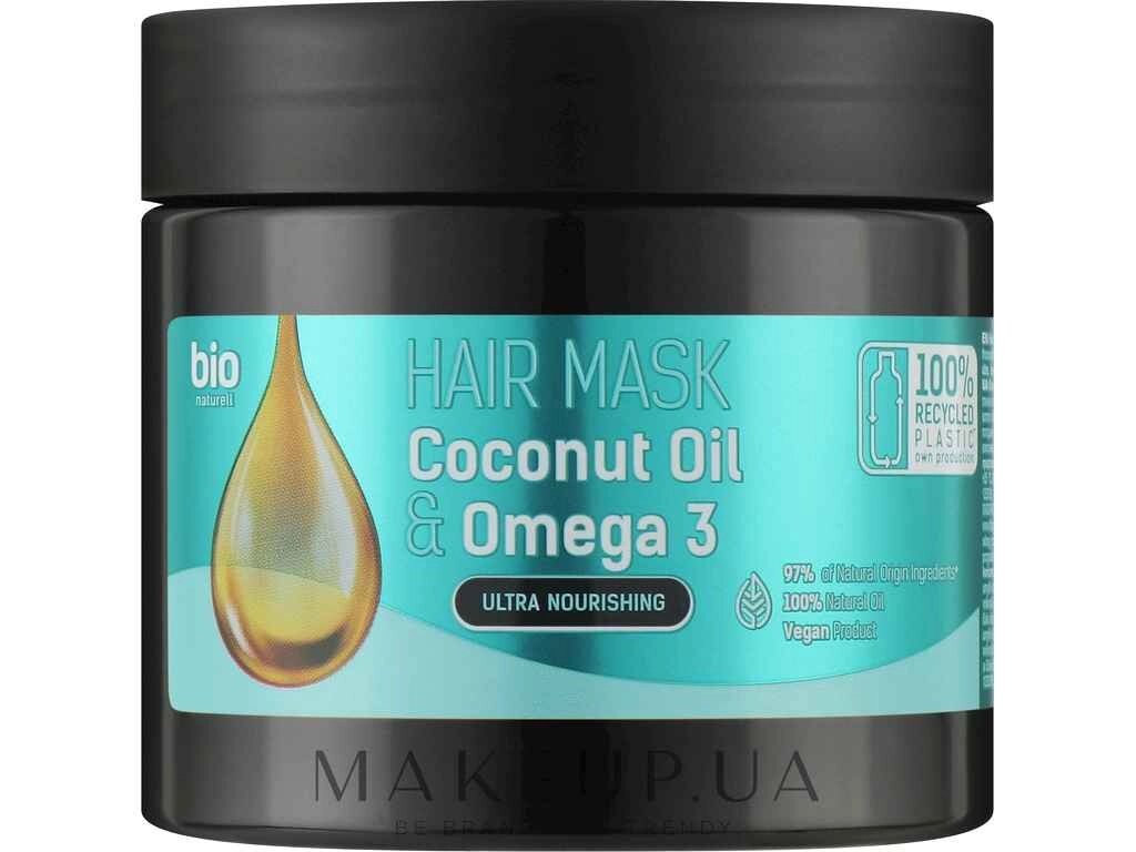 Маска для волосся 295мл Coconut Oil Omega 3 ТМ BION від компанії Фортеця - фото 1