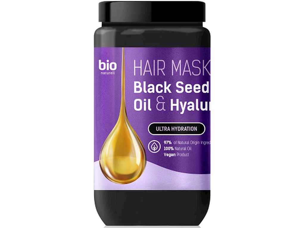 Маска для волосся 946мл Black Seed Oil Hyaluronic Acid ТМ BIO NATURELL від компанії Фортеця - фото 1