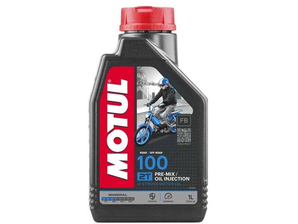 Масло мінеральне 100 2T, 1л ТМ MOTUL від компанії Фортеця - фото 1