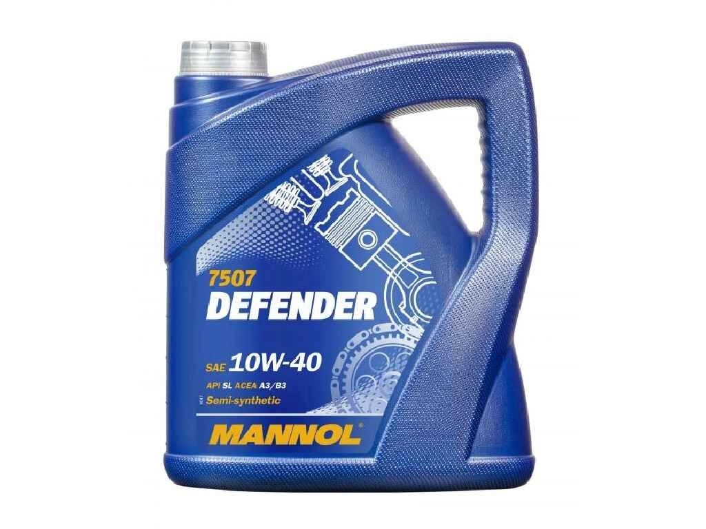 Масло моторне напівсинтетичне DEFENDER SAE 10W-40 4л ТМ MANNOL від компанії Фортеця - фото 1